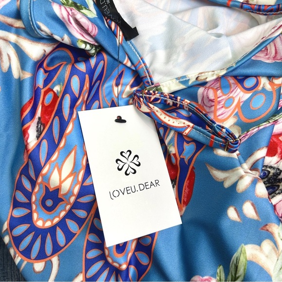 NWT LoveU.Dear Flora Fauna Drop-Waist Dress - Picture 3 of 4